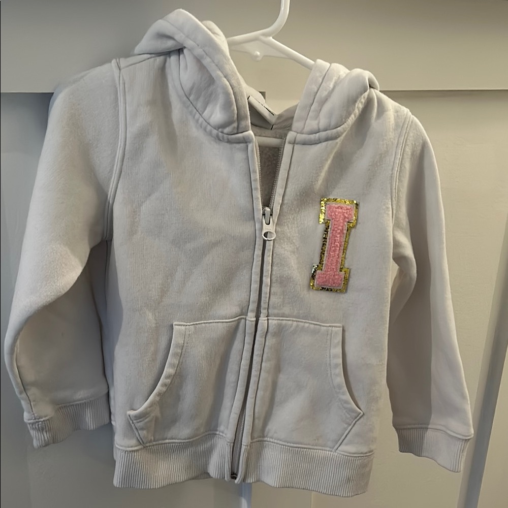 Varsity letter I zip up hoody